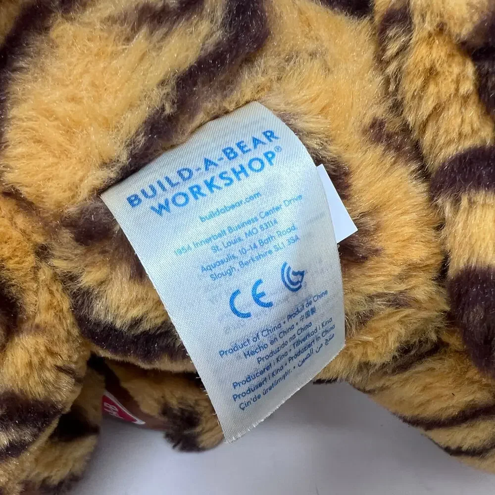 Build A Bear Tiger Cub Sitting Striped Cat‎ 2016 Stuffed Animal Plush BABW